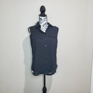 Worthington extra small button down sheer blouse